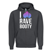 Smoke I Love Rave Booty I Heart Rave Tops Zipper Hoodie - longCreatives
