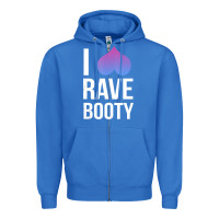 True Royal I Love Rave Booty I Heart Rave Tops Zipper Hoodie - longCreatives