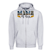 Heather Grey western mama of boys Zipper Hoodie - Artiststas
