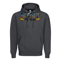 Smoke western mama of boys Zipper Hoodie - Artiststas
