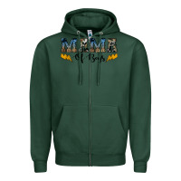 Sports Green western mama of boys Zipper Hoodie - Artiststas