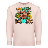Pale Pink just a little dramatic Premium Sweatshirt - AdoDesignShop