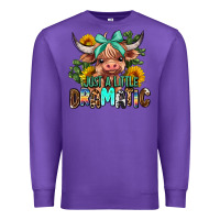 Purple just a little dramatic Premium Sweatshirt - AdoDesignShop