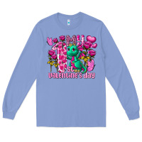 Colony Blue My first Valentine's Day Dragon Long Sleeve Tee - FaDigitalArtStudio