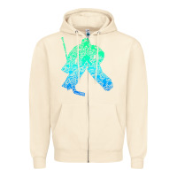 Sandshell Ice Hockey Goalie Hockey Player Youth Men Kids Boys Zipper Hoodie - longCreatives
