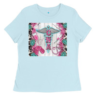 Baby Blue cna tumbler tbs Ladies Tee - TumblerDesignByShophia