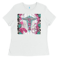 White cna tumbler tbs Ladies Tee - TumblerDesignByShophia