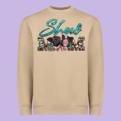 Show Mom Pigs Heavyweight Sweatshirt Designed By Artiststas