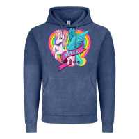 Vintage Denim pride lgbtq unicorn Vintage Hoodie - OliviaCreatesArt