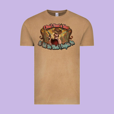 I Don't Need A Man Cowgirl Western Vintage Tee Designed By Howdyjamesfarm