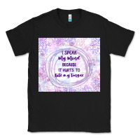 Black it hurts to bite my tongue Classic Tee - TumblerDesignByShophia