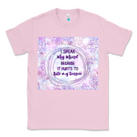 Bubblegum Pink it hurts to bite my tongue Classic Tee - TumblerDesignByShophia