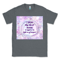 Charcoal Heather it hurts to bite my tongue Classic Tee - TumblerDesignByShophia