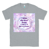 Heather Grey it hurts to bite my tongue Classic Tee - TumblerDesignByShophia