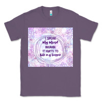 Lavender it hurts to bite my tongue Classic Tee - TumblerDesignByShophia