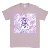 Lilac it hurts to bite my tongue Classic Tee - TumblerDesignByShophia