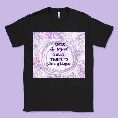 It Hurts To Bite My Tongue Classic Tee Designed By Tumblerdesignbyshophia