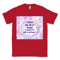 Red it hurts to bite my tongue Classic Tee - TumblerDesignByShophia