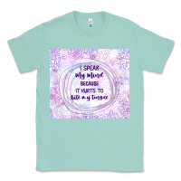Seafoam it hurts to bite my tongue Classic Tee - TumblerDesignByShophia