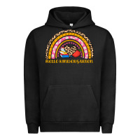 Pigment Black back to school rainbow hello kindergarten Urban Hoodie - AdoDesignShop