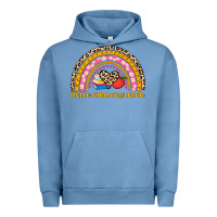 Pigment Pebble Blue back to school rainbow hello kindergarten Urban Hoodie - AdoDesignShop