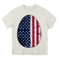 Cream AMERICAN FLAG Heavy Core Tee - Bettercallsaul