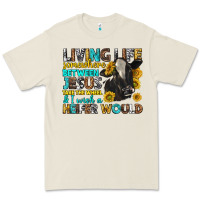 Bone Living Life Somewhere Between Jesus Premium Tee - texasbilliewilder