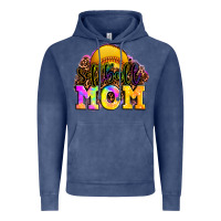 Vintage Denim softball mom Vintage Hoodie - OliviaCreatesArt