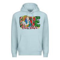 Blue Mist Love Came Down Premium Hoodie - CowhideDigitalArt