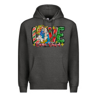 Charcoal Heather Love Came Down Premium Hoodie - CowhideDigitalArt