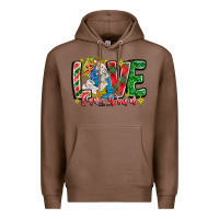 Chestnut Love Came Down Premium Hoodie - CowhideDigitalArt