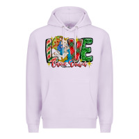 Lilac Love Came Down Premium Hoodie - CowhideDigitalArt