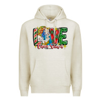 Oatmeal Heather Love Came Down Premium Hoodie - CowhideDigitalArt
