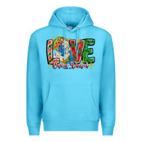 Ocean Blue Love Came Down Premium Hoodie - CowhideDigitalArt
