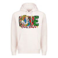 Pale Pink Love Came Down Premium Hoodie - CowhideDigitalArt