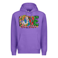 Purple Love Came Down Premium Hoodie - CowhideDigitalArt