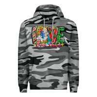 Slate Camo Love Came Down Premium Hoodie - CowhideDigitalArt