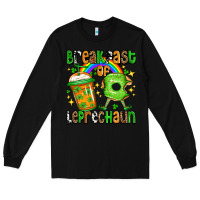 Black St. Patrick's Breakfast of leprechaun Long Sleeve Tee - OliviaCreatesArt