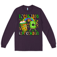 Plum St. Patrick's Breakfast of leprechaun Long Sleeve Tee - OliviaCreatesArt