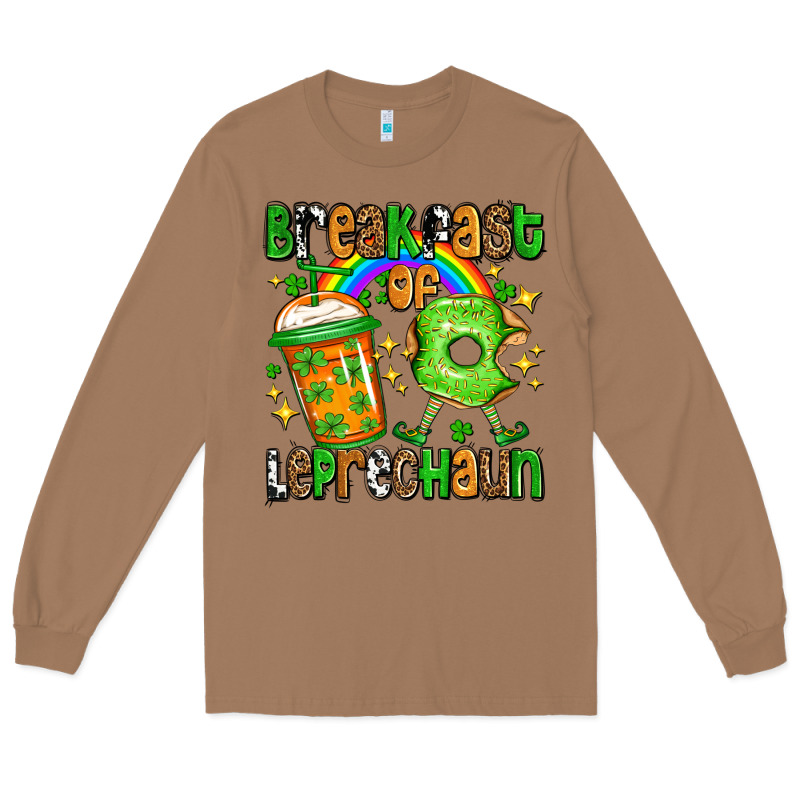 St. Patrick's Breakfast Of Leprechaun Long Sleeve Tee by OliviaCreatesArt | Teevron