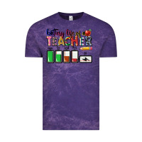 Cloud Purple battery life of teacher Vintage Tee - CowGirlArtShop
