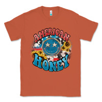 Copper American honey smiley Classic Tee - HowdyJamesFarm