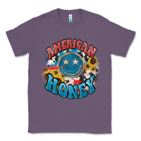 Lavender American honey smiley Classic Tee - HowdyJamesFarm