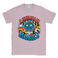 Lilac American honey smiley Classic Tee - HowdyJamesFarm