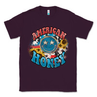 Plum American honey smiley Classic Tee - HowdyJamesFarm