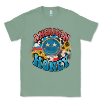 Sage American honey smiley Classic Tee - HowdyJamesFarm