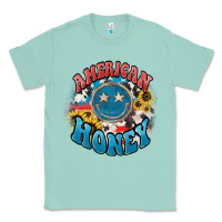 Seafoam American honey smiley Classic Tee - HowdyJamesFarm