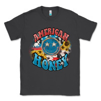 Smoke American honey smiley Classic Tee - HowdyJamesFarm