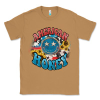 Toasted Coconut American honey smiley Classic Tee - HowdyJamesFarm