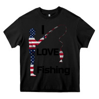 Black I love fishing Heavy Core Tee - Bettercallsaul